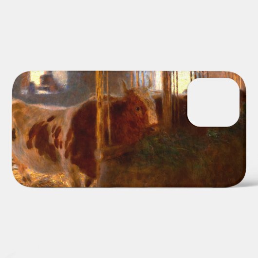 Cows in the Barn, 1900 by Gustav Klimt Case-Mate iPhoneケース (裏面 (横))