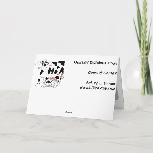 Cows it Going? カード (裏面)