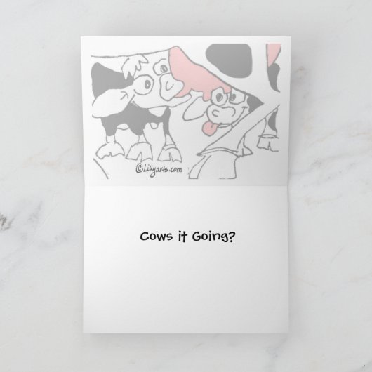 Cows it Going? カード (内部)