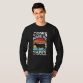 Cows make me happy you not so much Farming Barn Ca Tシャツ (正面フル)
