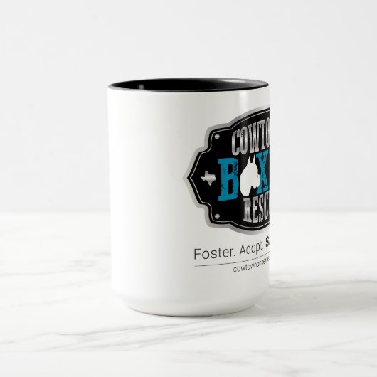 Cowtownのボクサーの救助20ozのコーヒー・マグ マグカップ (中央)