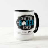 Cowtownのボクサーの救助20ozのコーヒー・マグ マグカップ (正面右)