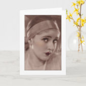 coy beauty from the deco age カード (黄色い花)