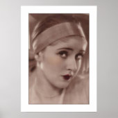 coy deco woman with headband ポスター (正面)