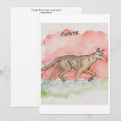 Coyote Greeting Card シーズンカード (正面/裏面)