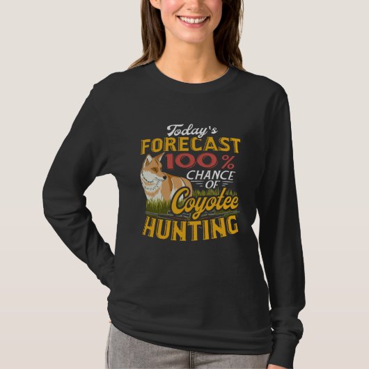 Coyote Hunting Hunting For Men Yote Coyote Brown Tシャツ (正面)