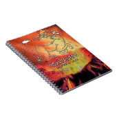 Coyote Leaping Over the Volcano Poster Notebook ノートブック (右側)