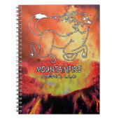 Coyote Leaping Over the Volcano Poster Notebook ノートブック (正面)