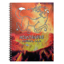 Coyote Leaping Over the Volcano Poster Notebook ノートブック