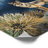 Coyote Under the Stars Desert Night ポスター (角)