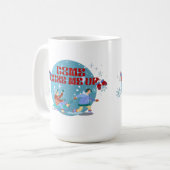 coze me up コーヒーマグカップ (正面左)