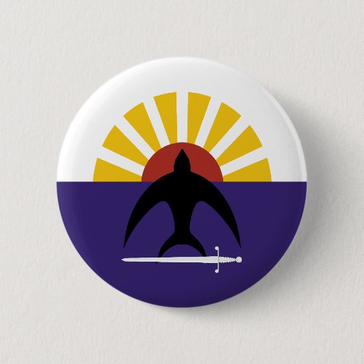 Cozumelのキンタナ・ロー州、メキシコ、メキシコの旗 缶バッジ (正面)