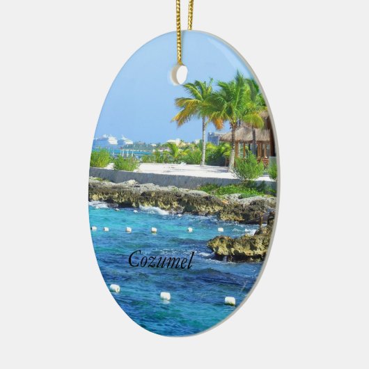 Cozumelのクリスマスのオーナメント セラミックオーナメント (左)