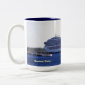 Cozumelの巡航の訪問のカスタム ツートーンマグカップ (左)