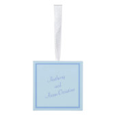 Cozumelの独立はパーソナライズに日付を記入しました キューブオーナメント (右)