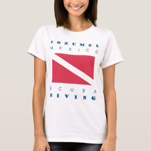 Cozumelメキシコのスキューバ飛び込み Tシャツ