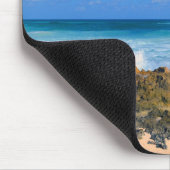 Cozumelメキシコのビーチの波のしぶき水口のティール（緑がかった色） マウスパッド (コーナー)