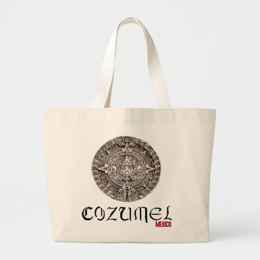 Cozumelメキシコ ラージトートバッグ (正面)