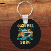 Cozumel Birthday Trip 2026 Family Birthday Cruise  キーホルダー (正面)