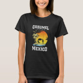 Cozumel Mexico Beaches Retro Cool Distressed Graph Tシャツ (正面)