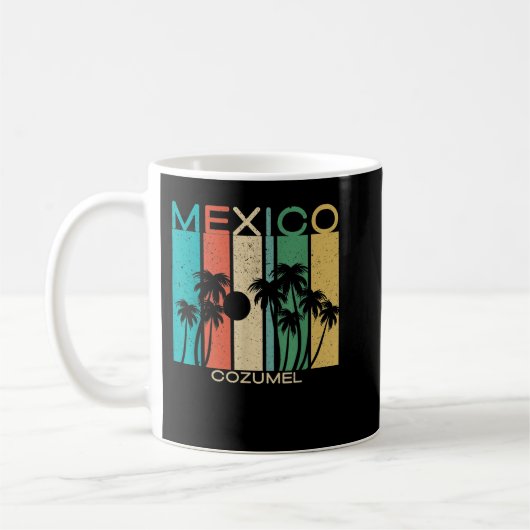 Cozumel  Souvenir Mexico Summer Gift コーヒーマグカップ (左)