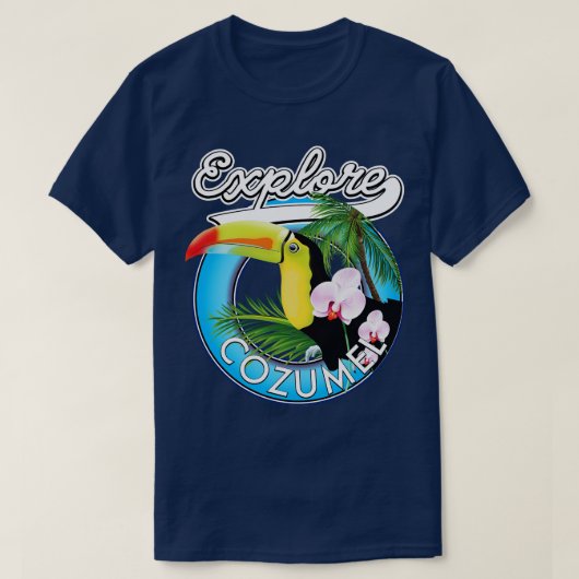 Cozumel Travelパッチの探索 Tシャツ (デザイン正面)