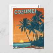 Cozumel vintage ポストカード (正面/裏面)