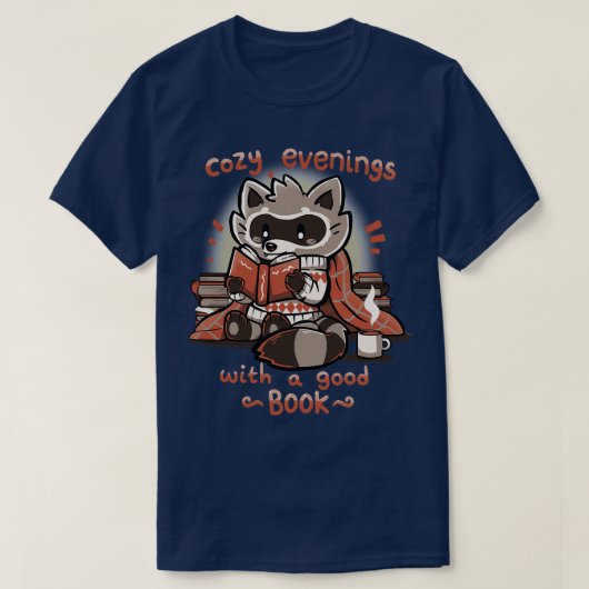 Cozy夕べと良い本 Tシャツ (デザイン正面)