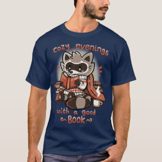 Cozy夕べと良い本 Tシャツ