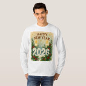 cozy 2026 happy new year Long Sleeve Tシャツ (正面フル)