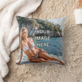 COZY! 🛋️ Add Image or Text Throw Pillow クッション (ブランケット)