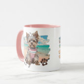 Cozy and Modern Photo and Typography マグカップ (正面左)