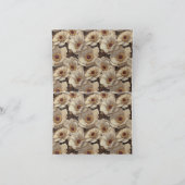 Cozy Anemones Summer Wedding Table Sign Card サンキューカード (内部)