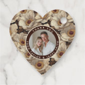 Cozy Anemones Themed Winter Wedding フェイバータグ (裏面)