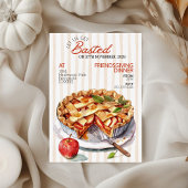 Cozy Apple Pie Friendsgiving Dinner Invitation 招待状