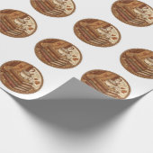 Cozy Autumn Books and Coffee Illustration ラッピングペーパー (角)