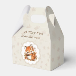 Cozy Autumn Fox Baby Shower Cozy Woodland Party フェイバーボックス