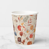 Cozy Autumn Harvest 紙コップ (裏面)