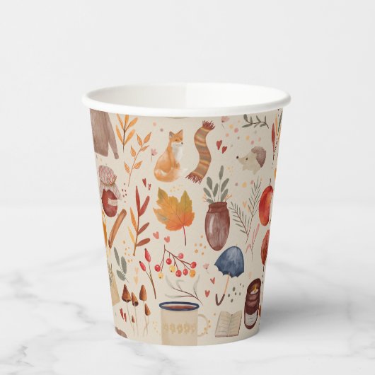 Cozy Autumn Harvest 紙コップ (左)