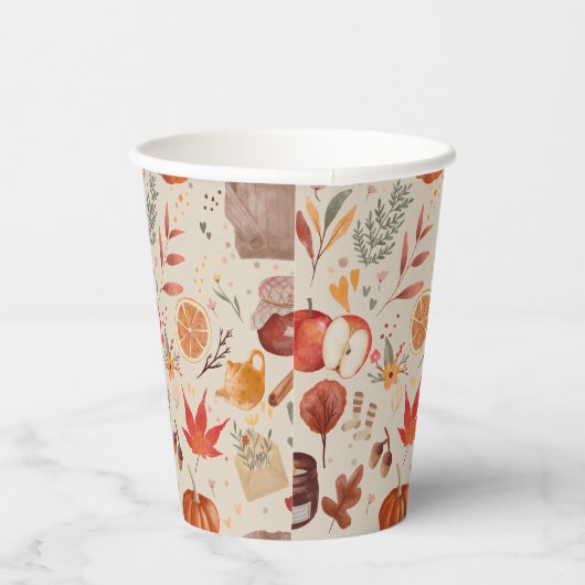 Cozy Autumn Harvest 紙コップ (右)