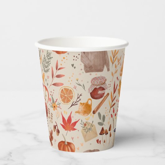 Cozy Autumn Harvest 紙コップ (正面)