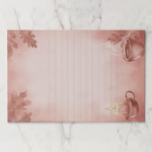 Cozy Autumn Journaling Page with Line Art and Mugs ペーパーパッド (正面)