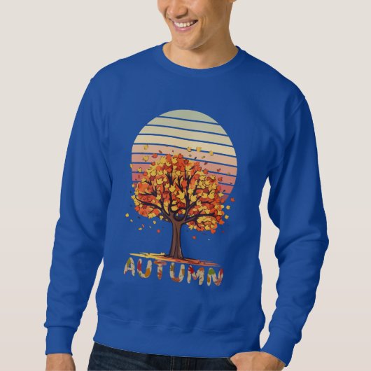 Cozy Autumn Leaf Fall Sweatshirt – Nature-Inspired スウェットシャツ (正面)