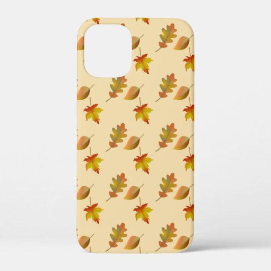 Cozy autumn maple leaves oak leaves  Case-Mate iPhoneケース (裏面)