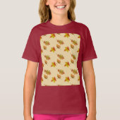 Cozy autumn maple leaves oak leaves   tシャツ (正面)