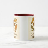 Cozy Autumn Moments Mug | Mushroom & Fall Leaves D マグカップ (中央)