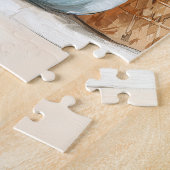 Cozy Autumn Pastel Pumpkins Black Cat ジグソーパズル (側面)