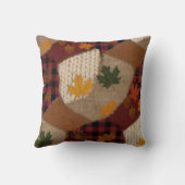 Cozy Autumn Patchwork クッション (裏面)