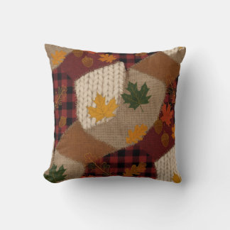 Cozy Autumn Patchwork クッション