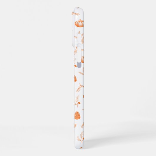 Cozy Autumn Pattern iPhoneケース (左側面)